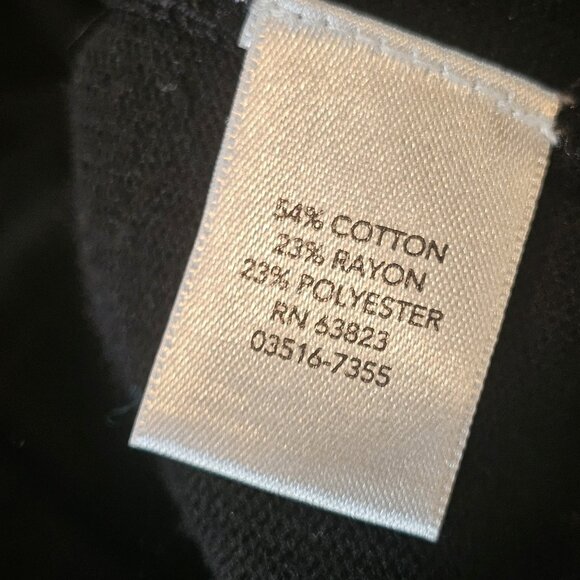 CJ Banks Black Cardigan Thin Classic Size 2X Big Buttons 3/4 Sleeve Cotton Blend - Picture 7 of 9